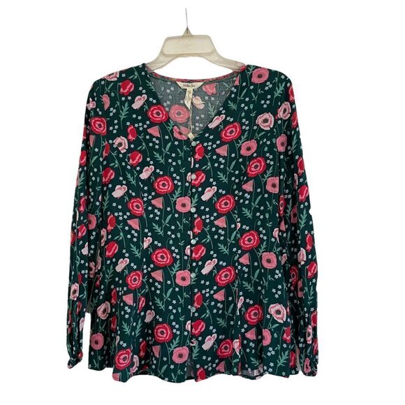 Matilda Jane Green Floral Tunic - S NWT - Picture 1 of 3